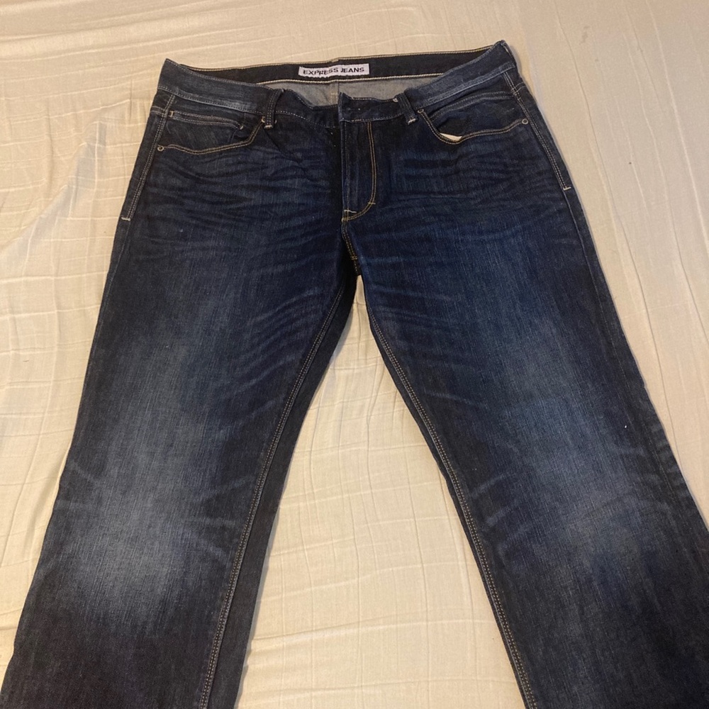 36/32 express dark jeans